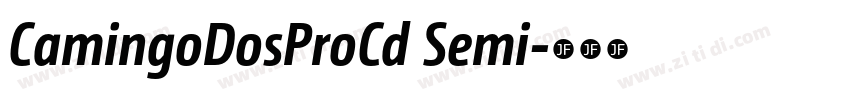 CamingoDosProCd Semi字体转换